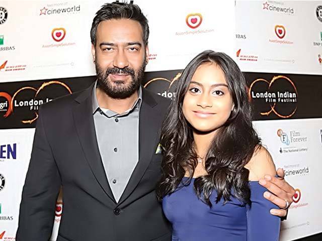 Ajay with Daughter Nysa in London Indian Film Festival