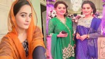 Aiman Khan And Minal Khan At Wedding of Friend