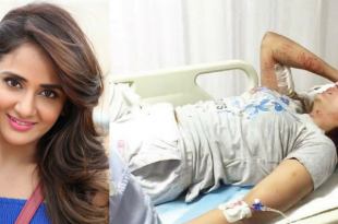 Indian Actress Parul Yadav under Dogs Attack