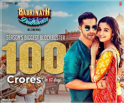 Badrinath Ki Dulhaniya Entered in 100 Crore Club