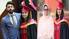 Fawad Khan Spotted At Convocation Ceremony of her sister