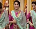 Sanam Jung Tries to Hide Her Fat body in Morning Show