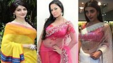 How Pakistani Actresses Looking in Saree