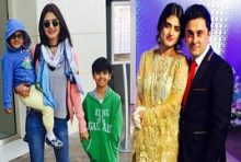 Pakistani Celebrities Hira And Mani With Family