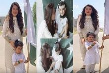 Ayeza Khan and Hoorain Celebrated 14th August