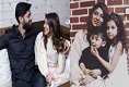 Fahad Mustafa With Daughter Fatima and Wife Sana Son Moosa