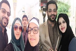 Amir Liaquat With His Wife