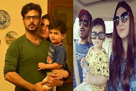 Zahid Ahmed With His Wife and Son