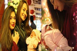 Sidra Batool With Baby Girl