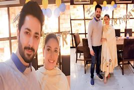 Ayeza Khan Celebrating her 27th Birthday with Danish taimoor