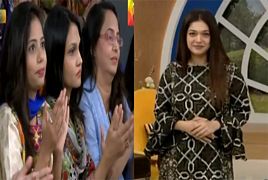 How Sanam Jung Introduced Ayeza Khan in Her Morning Show ?