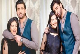 Actor Agha Ali and Sara Khan in Sweet Style