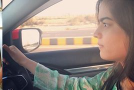 Feroze Khan Wife Aliza Fatima Learning Car Driving