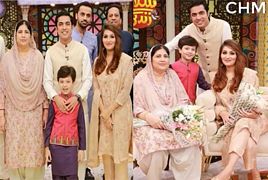 Iqrar ul Hassan with his wife and Mother in Salam Zindagi