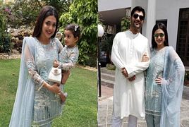 Sanam Jung With Her Family On First Day Eid Ul Fitr