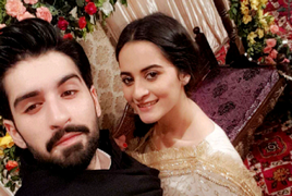 Aiman Khan in Bridal Look Looking Cute