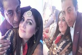 Adnan Shah Tipu with his Wife at Wedding Ceremony