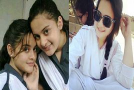 Aiman Khan And Minal Khan School And College Days Pictures