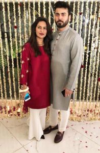 Fawad Khan with his wife at Bridal Show