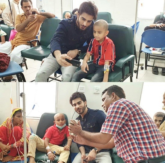 Imran Abbas Spends Time With Cancer Patients