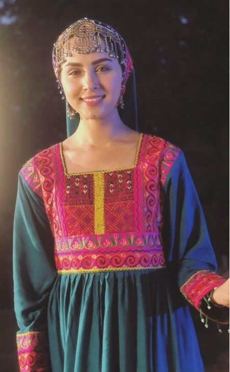 Nimra Khan from shoot location of her drama serial from Bala