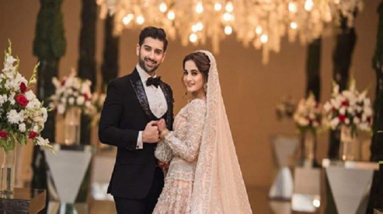 In Pictures: Aiman Khan’s & Muneeb Butt’s Valima Recepti