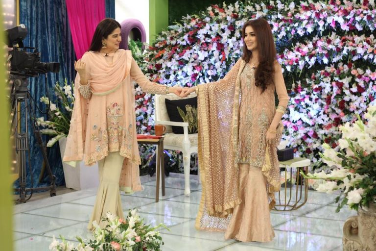 Amir Liaquat With His Wife Tooba in Morning show